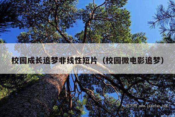 校园成长追梦非线性短片（校园微电影追梦）