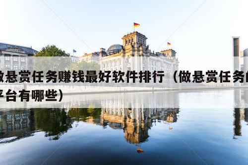 做悬赏任务赚钱最好软件排行(做悬赏任务的平台有哪些)