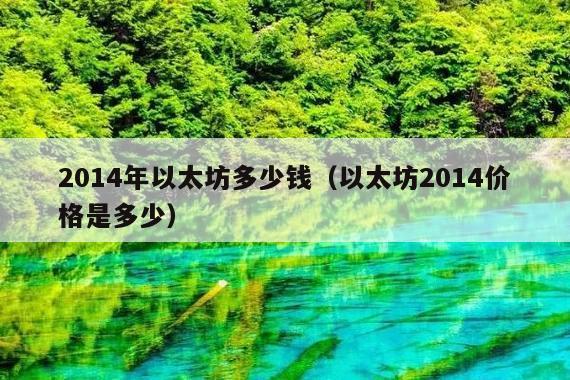 2014年以太坊多少钱(以太坊2014价格是多少)
