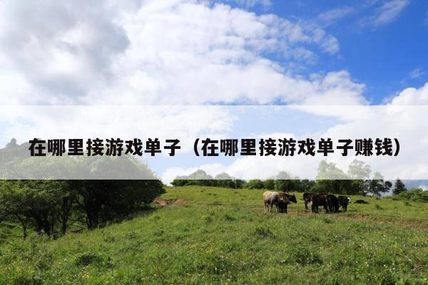 在哪里接游戏单子(在哪里接游戏单子赚钱)