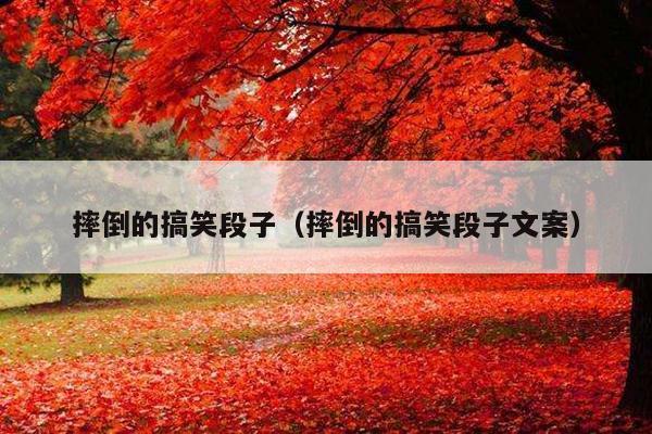 摔倒的搞笑段子(摔倒的搞笑段子文案)
