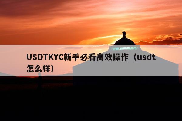 USDTKYC新手必看高效操作(usdt怎么样)