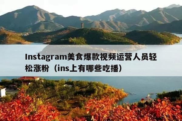 Instagram美食爆款视频运营人员轻松涨粉(ins上有哪些吃播)