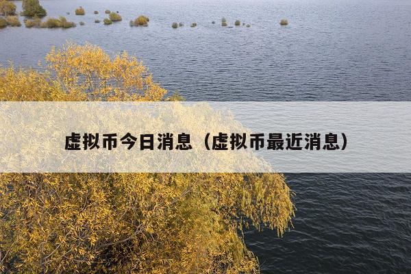 虚拟币今日消息(虚拟币最近消息)