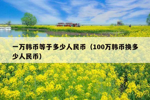 一万韩币等于多少人民币(100万韩币换多少人民币)