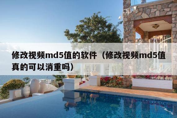 修改视频md5值的软件(修改视频md5值真的可以消重吗)