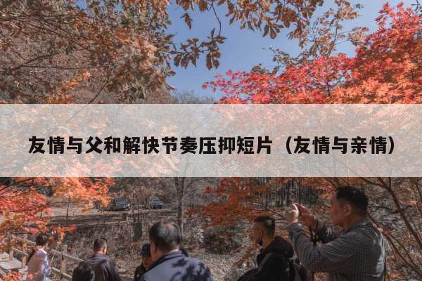 友情与父和解快节奏压抑短片(友情与亲情)