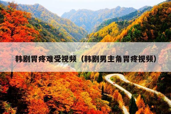 韩剧胃疼难受视频(韩剧男主角胃疼视频)