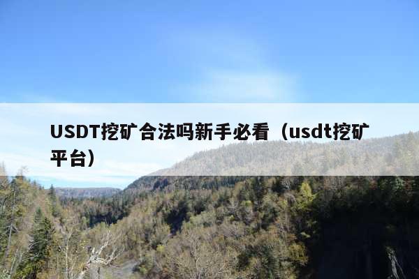 USDT挖矿合法吗新手必看(usdt挖矿平台)