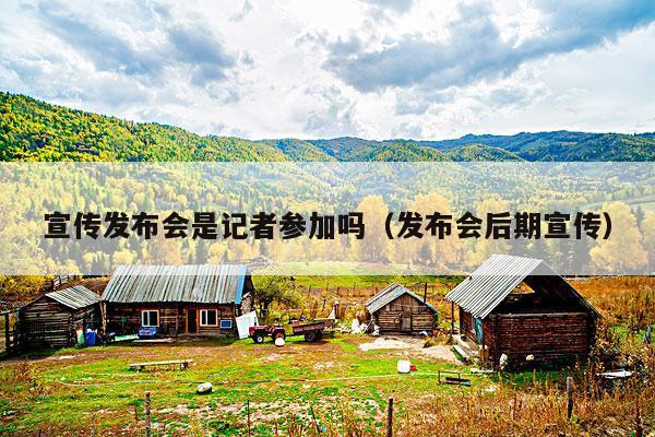 宣传发布会是记者参加吗(发布会后期宣传)
