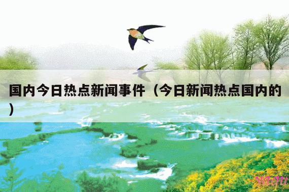 国内今日热点新闻事件(今日新闻热点国内的)