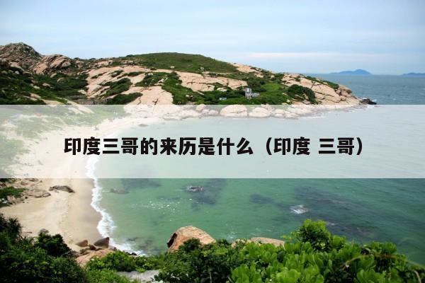 印度三哥的来历是什么(印度 三哥)