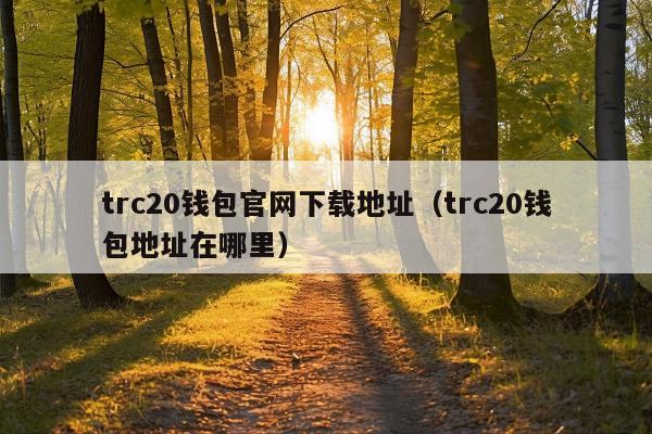 trc20钱包官网下载地址(trc20钱包地址在哪里)