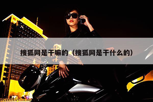搜狐网是干嘛的(搜狐网是干什么的)