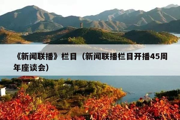 《新闻联播》栏目(新闻联播栏目开播45周年座谈会)