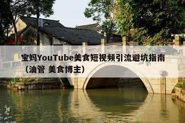 宝妈YouTube美食短视频引流避坑指南(油管 美食博主)