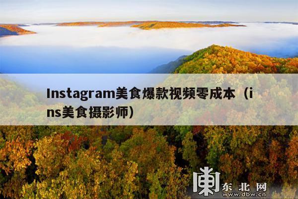 Instagram美食爆款视频零成本(ins美食摄影师)