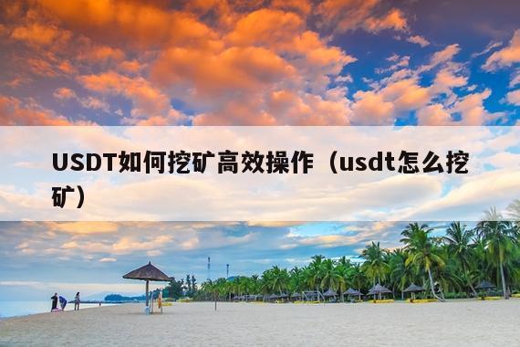 USDT如何挖矿高效操作(usdt怎么挖矿)