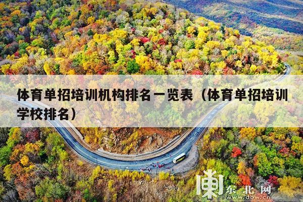 体育单招培训机构排名一览表(体育单招培训学校排名)