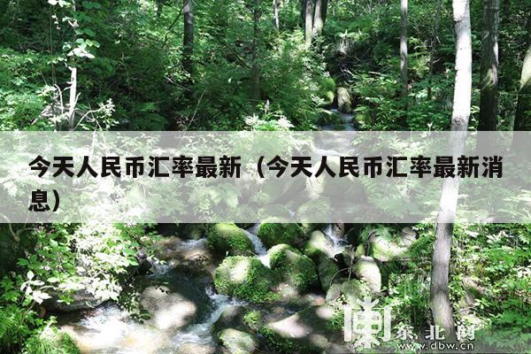 今天人民币汇率最新(今天人民币汇率最新消息)