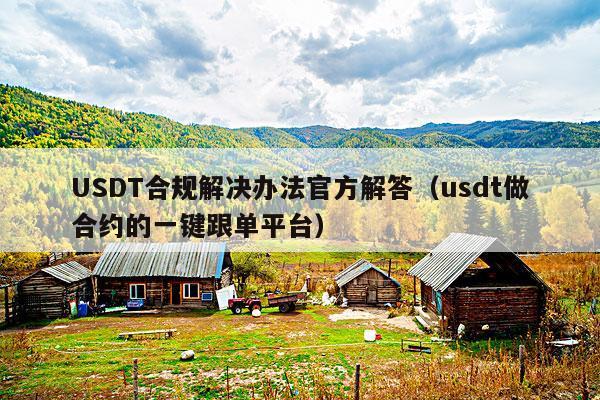 USDT合规解决办法官方解答(usdt做合约的一键跟单平台)