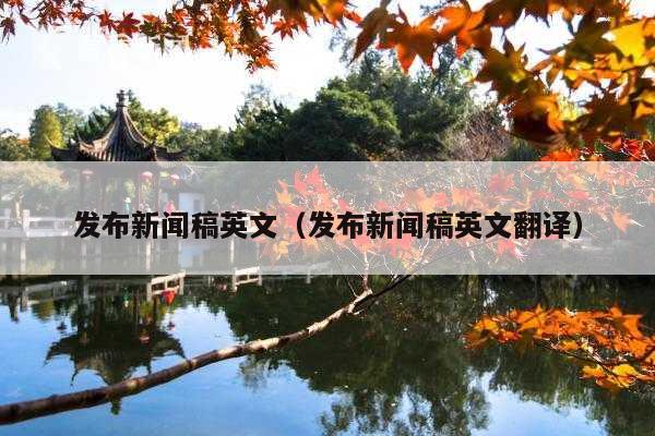 发布新闻稿英文(发布新闻稿英文翻译)