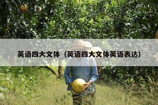 英语四大文体(英语四大文体英语表达)