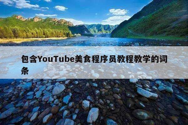 包含YouTube美食程序员教程教学的词条
