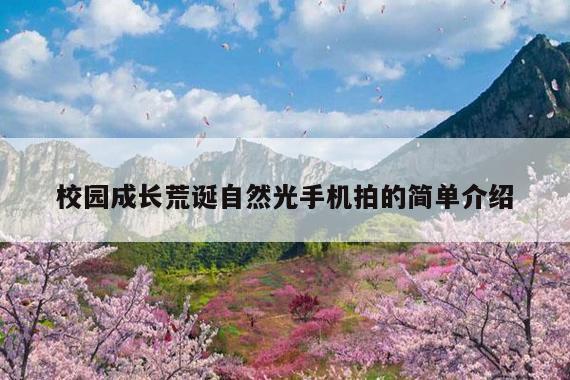 校园成长荒诞自然光手机拍的简单介绍