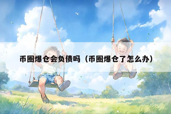 币圈爆仓会负债吗(币圈爆仓了怎么办)