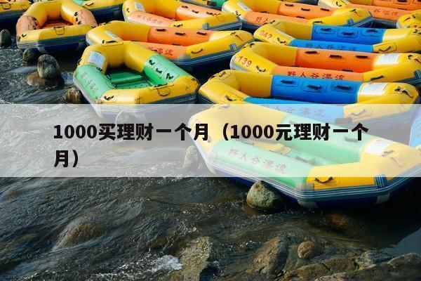 1000买理财一个月(1000元理财一个月)