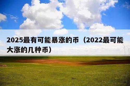 2025最有可能暴涨的币(2022最可能大涨的几种币)