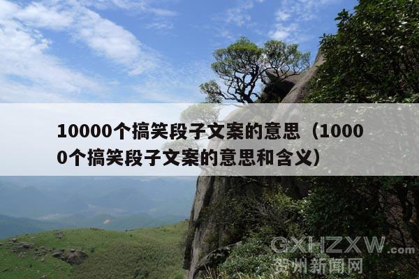 10000个搞笑段子文案的意思(10000个搞笑段子文案的意思和含义)