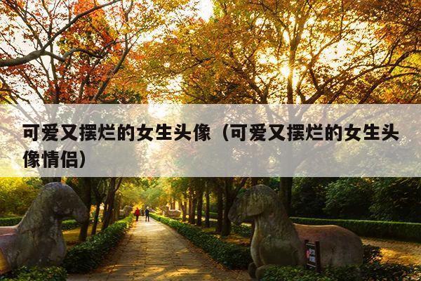 可爱又摆烂的女生头像(可爱又摆烂的女生头像情侣)