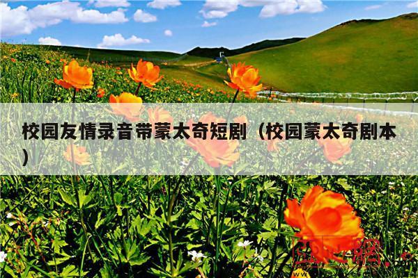 校园友情录音带蒙太奇短剧（校园蒙太奇剧本）