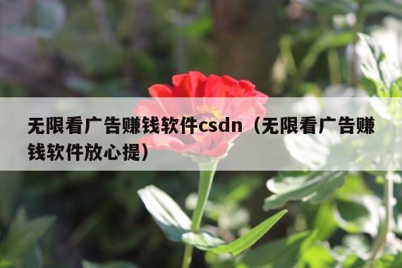 无限看广告赚钱软件csdn(无限看广告赚钱软件放心提)