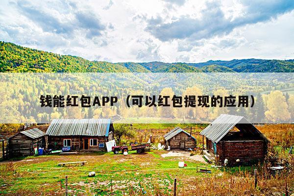 钱能红包APP(可以红包提现的应用)