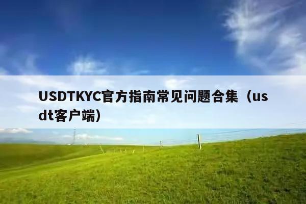 USDTKYC官方指南常见问题合集(usdt客户端)