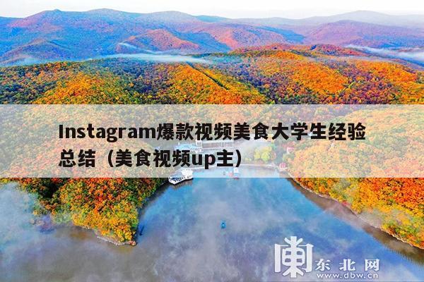 Instagram爆款视频美食大学生经验总结(美食视频up主)