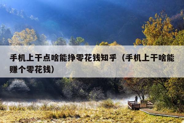 手机上干点啥能挣零花钱知乎(手机上干啥能赚个零花钱)