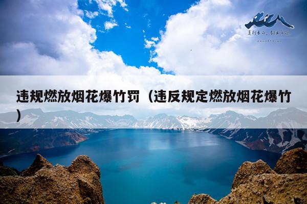 违规燃放烟花爆竹罚(违反规定燃放烟花爆竹)