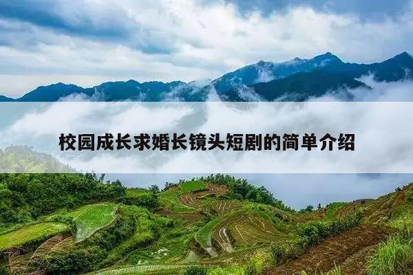 校园成长求婚长镜头短剧的简单介绍