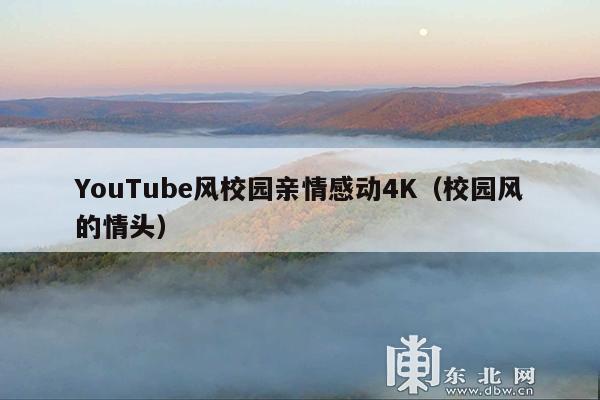 YouTube风校园亲情感动4K(校园风的情头)
