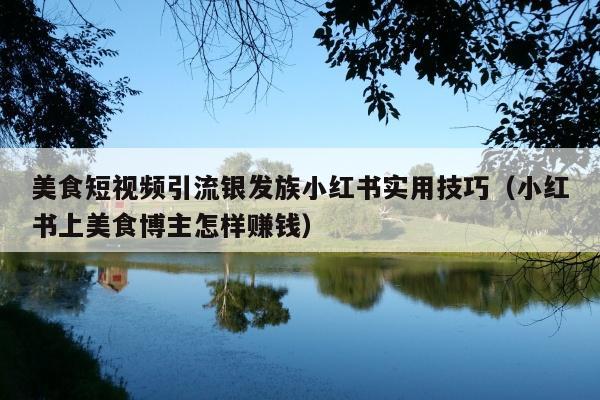 美食短视频引流银发族小红书实用技巧(小红书上美食博主怎样赚钱)