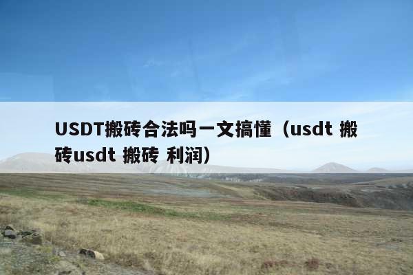 USDT搬砖合法吗一文搞懂(usdt 搬砖usdt 搬砖 利润)