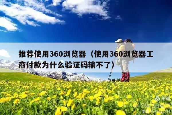 推荐使用360浏览器(使用360浏览器工商付款为什么验证码输不了)