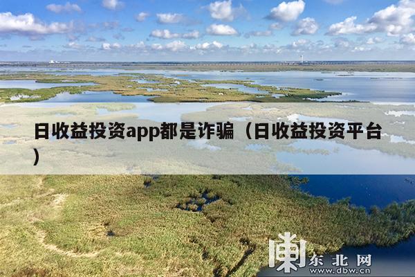 日收益投资app都是诈骗(日收益投资平台)